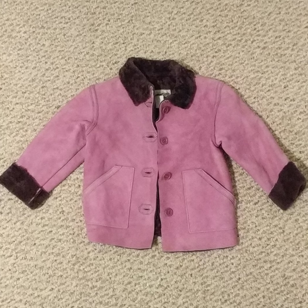 🎉SALE🎉 Italian 100% shearling lamb in purple 3T